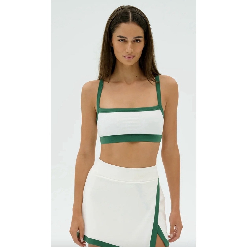 Splits59 Monah Rigor Bra In White Green
